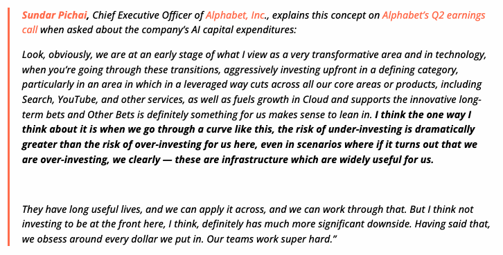 Today’s AI investment boom in the context of history